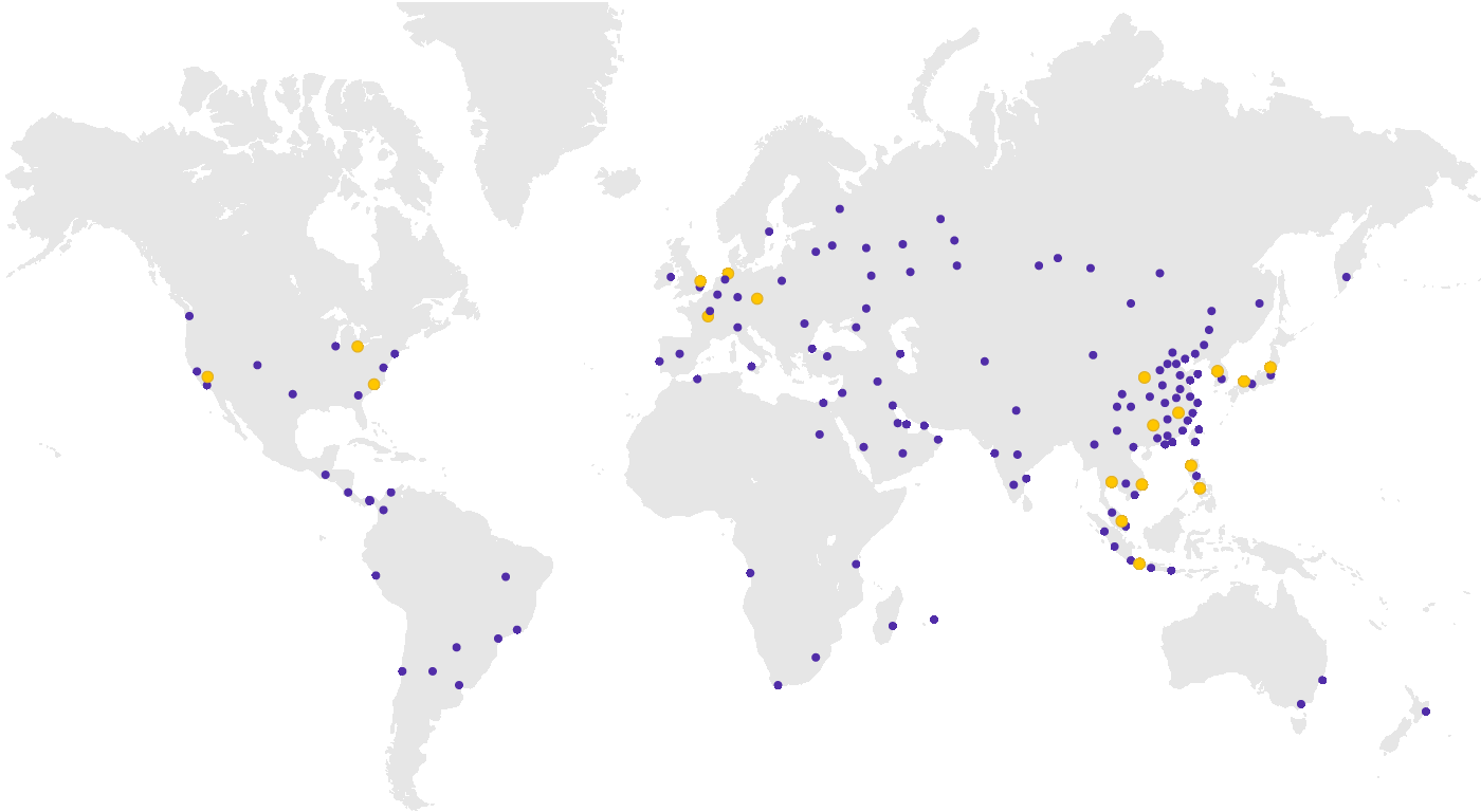 CDNetworks Global Map Pops